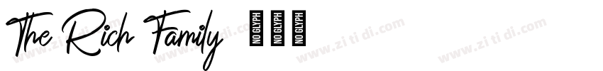 The Rich Family字体转换